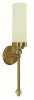 Framburg 1-light Brushed Brass Emily Bath Sconce - Glamorous Crystal Accents & Handcrafted Usa Design Brushed Brass Metal 5881 Br