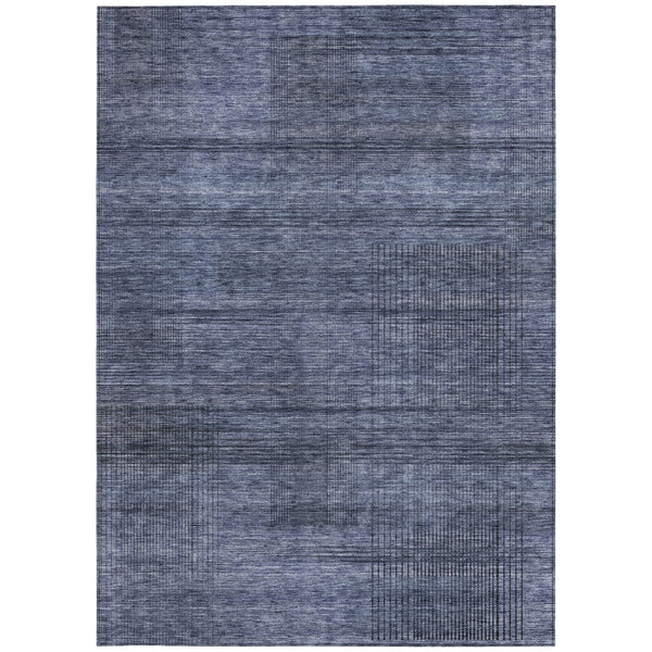 Homeroots 3' Washable Indoor Outdoor Area Rug - Stylish Striped Design For High Traffic Spaces & Versatile Use 3' X 5' Polyester 588100