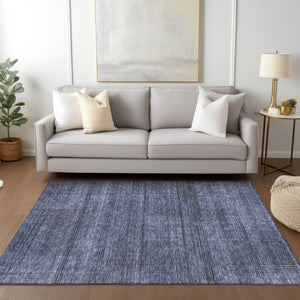 Homeroots 3' Washable Indoor Outdoor Area Rug - Stylish Striped Design For High Traffic Spaces & Versatile Use 5' X 8' Polyester 588101