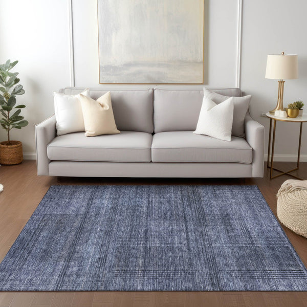 Homeroots 3' Washable Indoor Outdoor Area Rug - Stylish Striped Design For High Traffic Spaces & Versatile Use 10' X 14' Polyester 588105