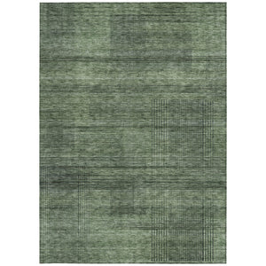 Homeroots 3' Washable Indoor Outdoor Area Rug - Stylish Striped Design For High Traffic Spaces & Versatile Use 3' X 5' Polyester 588106