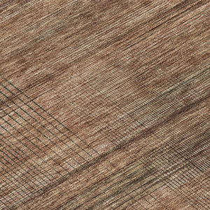 Homeroots 3' Washable Indoor Outdoor Area Rug - Stylish Striped Design For High Traffic Spaces & Versatile Use 8' Round Polyester 588114