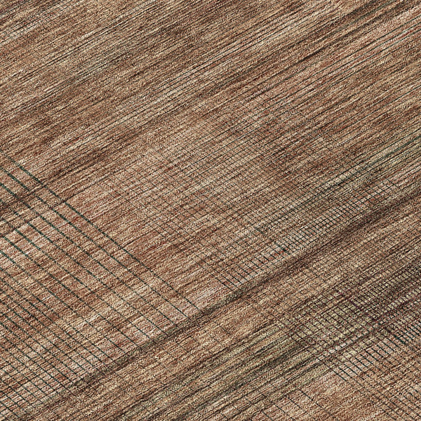 Homeroots 3' Washable Indoor Outdoor Area Rug - Stylish Striped Design For High Traffic Spaces & Versatile Use 8' Round Polyester 588114