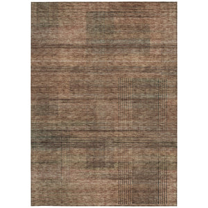 Homeroots 3' Washable Indoor Outdoor Area Rug - Stylish Striped Design For High Traffic Spaces & Versatile Use 9' X 12' Polyester 588116