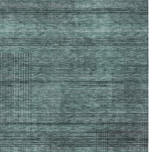 Homeroots 3' Washable Indoor Outdoor Area Rug - Stylish Striped Design For High Traffic Spaces & Versatile Use 9' X 12' Polyester 588128
