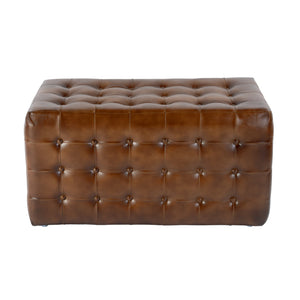 Butler Specialty Butler Kingston 36" Leather Upholstered Accent Bench - Stylish Tufted Design For Any Space Brown Leather,Manufactured Wood 5881344-butler
