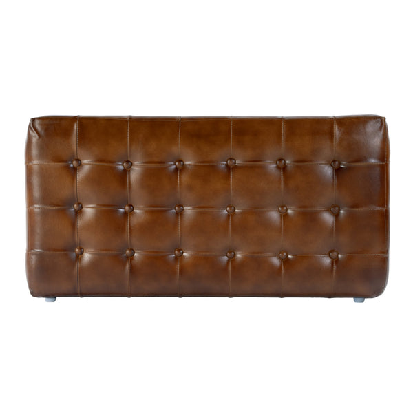 Butler Specialty Butler Kingston 36" Leather Upholstered Accent Bench - Stylish Tufted Design For Any Space Brown Leather,Manufactured Wood 5881344-butler
