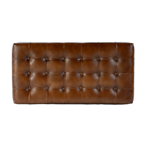 Butler Specialty Butler Kingston 36" Leather Upholstered Accent Bench - Stylish Tufted Design For Any Space Brown Leather,Manufactured Wood 5881344-butler