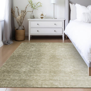 Homeroots 3' Abstract Washable Indoor Outdoor Area Rug In Brown Beige And Taupe - Stylish, Durable, Versatile Decor 9' X 12' Polyester 588212