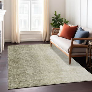 Homeroots 3' Abstract Washable Indoor Outdoor Area Rug In Brown Beige And Taupe - Stylish, Durable, Versatile Decor 9' X 12' Polyester 588212