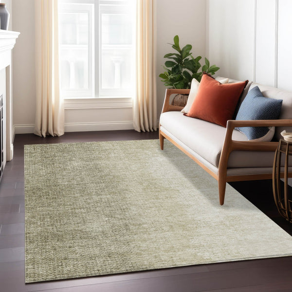 Homeroots 3' Abstract Washable Indoor Outdoor Area Rug In Brown Beige And Taupe - Stylish, Durable, Versatile Decor 9' X 12' Polyester 588212