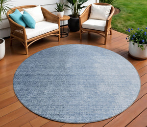 Homeroots 3' Abstract Washable Indoor Outdoor Area Rug In Brown Beige And Taupe - Stylish, Durable, Versatile Decor 8' Round Polyester 588216