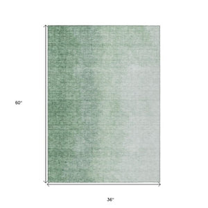 Homeroots 3' Abstract Washable Indoor Outdoor Area Rug In Brown Beige And Taupe - Stylish, Durable, Versatile Decor 3' X 5' Polyester 588220