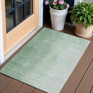 Homeroots 3' Abstract Washable Indoor Outdoor Area Rug In Brown Beige And Taupe - Stylish, Durable, Versatile Decor 3' X 5' Polyester 588220