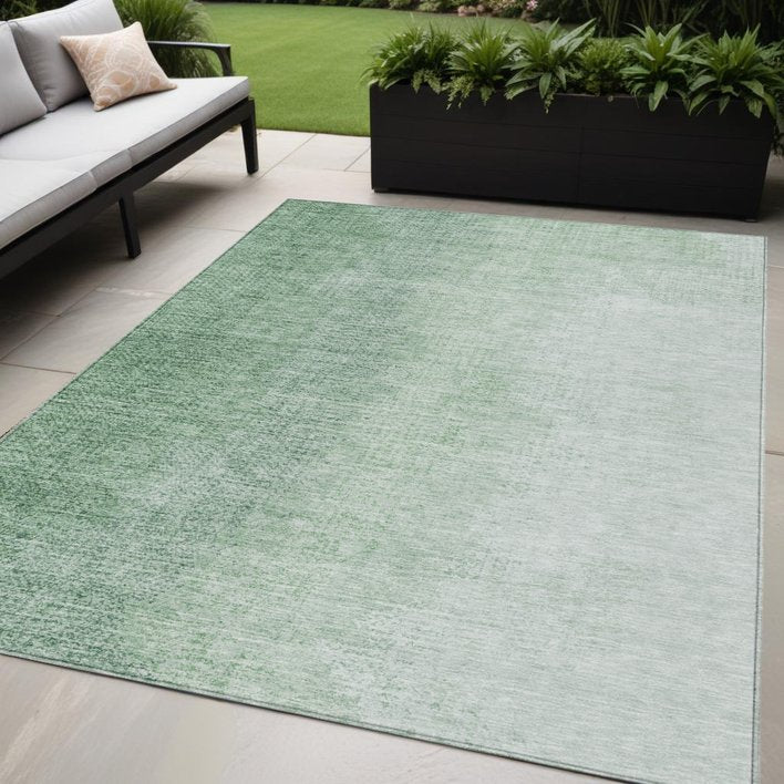 Homeroots 3' Abstract Washable Indoor Outdoor Area Rug In Brown Beige And Taupe - Stylish, Durable, Versatile Decor 5' X 8' Polyester 588221