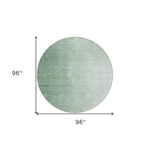 Homeroots 3' Abstract Washable Indoor Outdoor Area Rug In Brown Beige And Taupe - Stylish, Durable, Versatile Decor 8' Round Polyester 588222