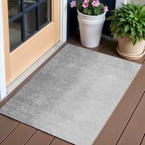 Homeroots 3' Abstract Washable Indoor Outdoor Area Rug In Brown Beige And Taupe - Stylish, Durable, Versatile Decor 3' X 5' Polyester 588226