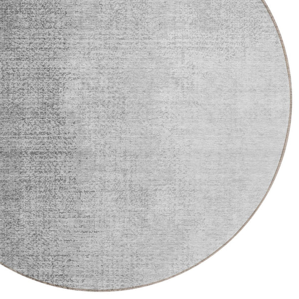 Homeroots 3' Abstract Washable Indoor Outdoor Area Rug In Brown Beige And Taupe - Stylish, Durable, Versatile Decor 8' Round Polyester 588228