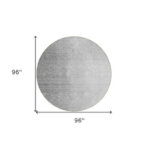 Homeroots 3' Abstract Washable Indoor Outdoor Area Rug In Brown Beige And Taupe - Stylish, Durable, Versatile Decor 8' Round Polyester 588228