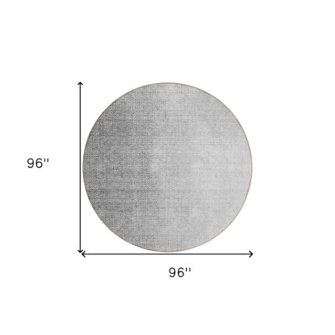 Homeroots 3' Abstract Washable Indoor Outdoor Area Rug In Brown Beige And Taupe - Stylish, Durable, Versatile Decor 8' Round Polyester 588228