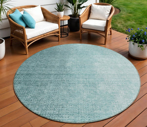 Homeroots 3' Abstract Washable Indoor Outdoor Area Rug In Brown Beige And Taupe - Stylish, Durable, Versatile Decor 8' Round Polyester 588234
