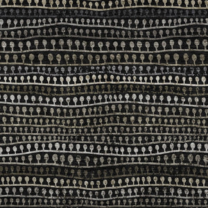 Homeroots 3' Black Green And Gold Striped Washable Area Rug - Stylish Indoor/Outdoor Design For Modern Spaces 10' X 14' Polyester 588255