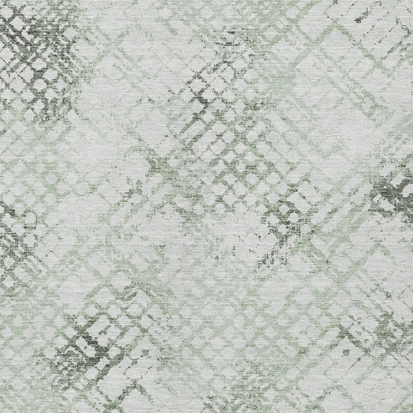 Homeroots 3' Stylish Navy Blue And Sky Blue Geometric Washable Area Rug For Indoor And Outdoor Spaces 8' X 10' Polyester 588265