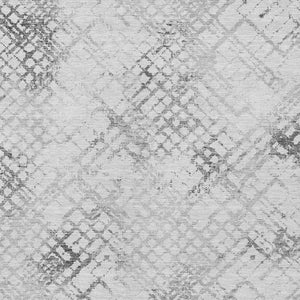 Homeroots 3' Stylish Navy Blue And Sky Blue Geometric Washable Area Rug For Indoor And Outdoor Spaces 8' X 10' Polyester 588271