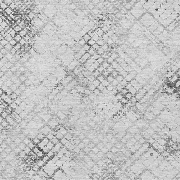 Homeroots 3' Stylish Navy Blue And Sky Blue Geometric Washable Area Rug For Indoor And Outdoor Spaces 8' X 10' Polyester 588271