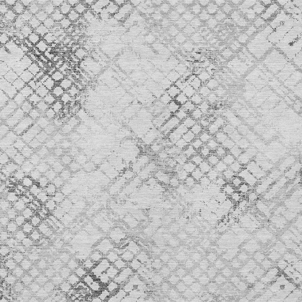 Homeroots 3' Stylish Navy Blue And Sky Blue Geometric Washable Area Rug For Indoor And Outdoor Spaces 9' X 12' Polyester 588272