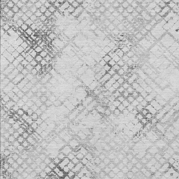 Homeroots 3' Stylish Navy Blue And Sky Blue Geometric Washable Area Rug For Indoor And Outdoor Spaces 10' X 14' Polyester 588273