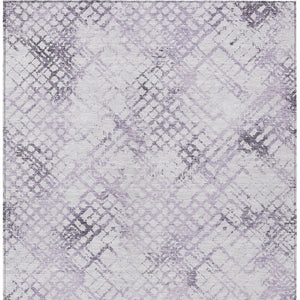 Homeroots 3' Stylish Navy Blue And Sky Blue Geometric Washable Area Rug For Indoor And Outdoor Spaces 5' X 8' Polyester 588275