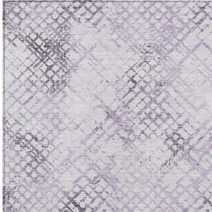 Homeroots 3' Stylish Navy Blue And Sky Blue Geometric Washable Area Rug For Indoor And Outdoor Spaces 8' X 10' Polyester 588277