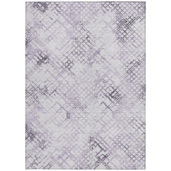 Homeroots 3' Stylish Navy Blue And Sky Blue Geometric Washable Area Rug For Indoor And Outdoor Spaces 9' X 12' Polyester 588278