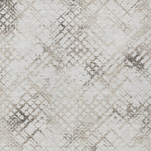 Homeroots 3' Stylish Navy Blue And Sky Blue Geometric Washable Area Rug For Indoor And Outdoor Spaces 3' X 5' Polyester 588280