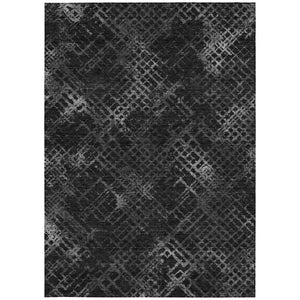 Homeroots 3' Stylish Beige Tan And Ivory Geometric Washable Area Rug For Indoor And Outdoor Spaces 5' X 8' Polyester 588293