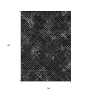 Homeroots 3' Stylish Beige Tan And Ivory Geometric Washable Area Rug For Indoor And Outdoor Spaces 8' X 10' Polyester 588295