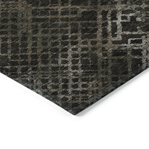 Homeroots 3' Stylish Beige Tan And Ivory Geometric Washable Area Rug For Indoor And Outdoor Spaces 8' X 10' Polyester 588307