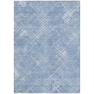 Homeroots 3' Stylish Beige Tan And Ivory Geometric Washable Area Rug For Indoor And Outdoor Spaces 5' X 8' Polyester 588323