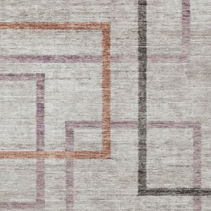 Homeroots 3' Geometric Washable Indoor Outdoor Area Rug In Green And Charcoal – Stylish, Durable Design 3' X 5' Polyester 588344