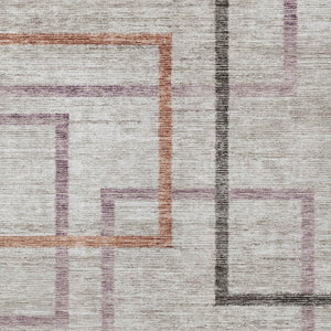 Homeroots 3' Geometric Washable Indoor Outdoor Area Rug In Green And Charcoal – Stylish, Durable Design 5' X 8' Polyester 588345