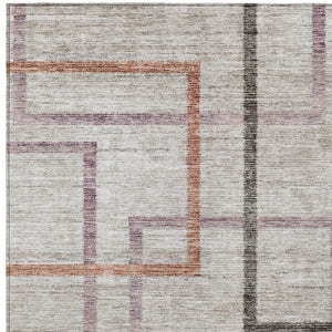 Homeroots 3' Geometric Washable Indoor Outdoor Area Rug In Green And Charcoal – Stylish, Durable Design 10' X 14' Polyester 588349