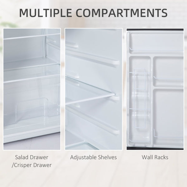 English Elm Homcom Compact Upright Freezer 1.1 Cu Ft with Adjustable Thermostat for Dorm or Office W2225P200921