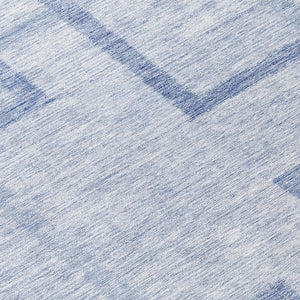 Homeroots 3' Artichoke Green Geometric Washable Area Rug - Stylish Indoor/Outdoor Accent For Any Space 8' Round Polyester 588416