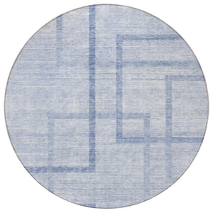 Homeroots 3' Artichoke Green Geometric Washable Area Rug - Stylish Indoor/Outdoor Accent For Any Space 8' Round Polyester 588416