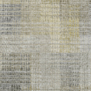 Homeroots 3' Abstract Washable Indoor Outdoor Area Rug In Green, Gold, And Teal – Stylish & Durable Decor 10' X 14' Polyester 588443