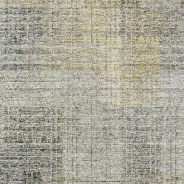 Homeroots 3' Abstract Washable Indoor Outdoor Area Rug In Green, Gold, And Teal – Stylish & Durable Decor 10' X 14' Polyester 588443