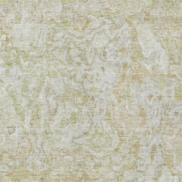 Homeroots 3' Beige Tan And Taupe Abstract Washable Area Rug For Indoor And Outdoor Spaces, Durable Design 8' X 10' Polyester 588447