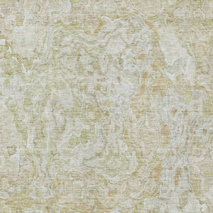 Homeroots 3' Beige Tan And Taupe Abstract Washable Area Rug For Indoor And Outdoor Spaces, Durable Design 9' X 12' Polyester 588448