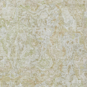 Homeroots 3' Beige Tan And Taupe Abstract Washable Area Rug For Indoor And Outdoor Spaces, Durable Design 10' X 14' Polyester 588449